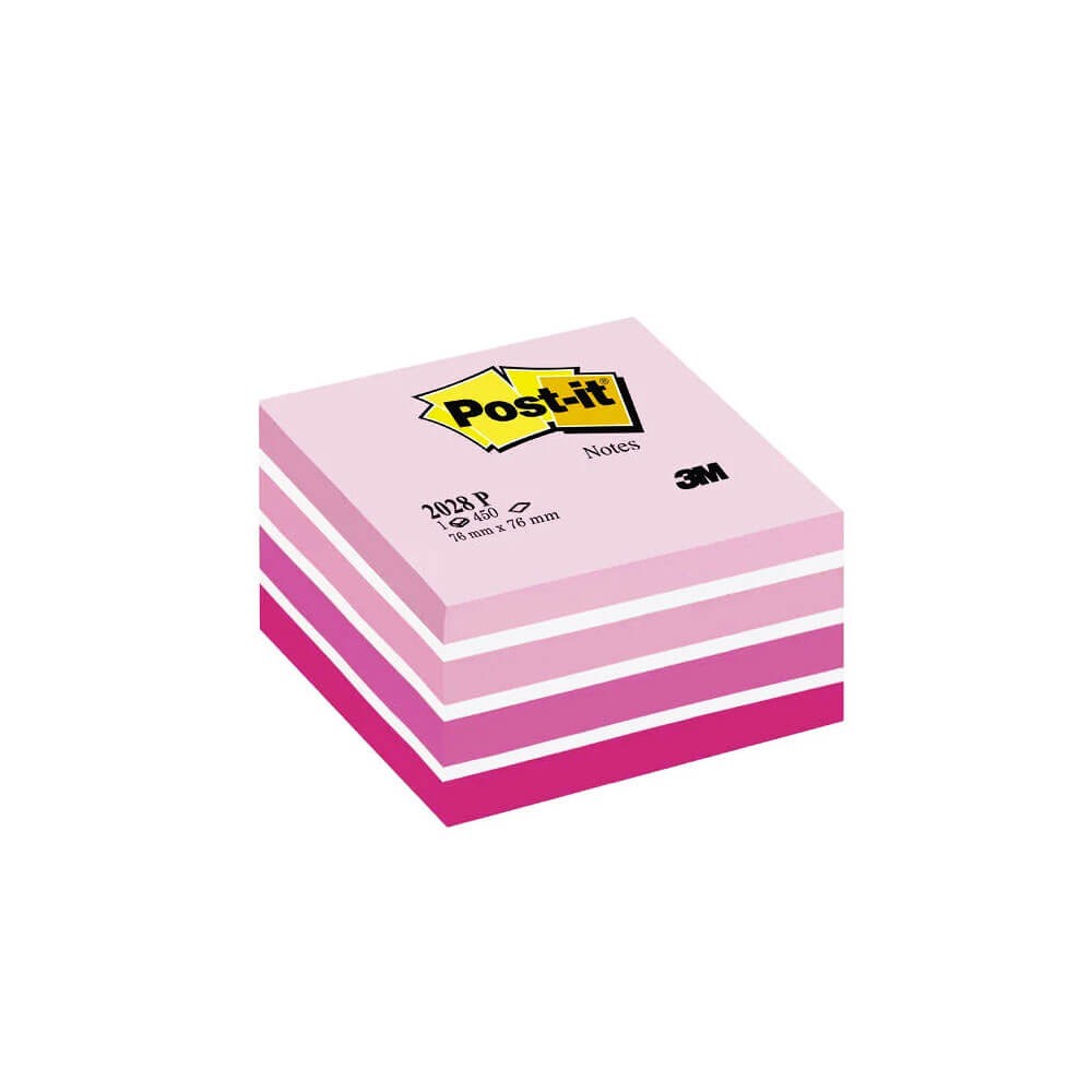 Post-it Yapışkanlı Not Kağıdı Küp 450 Yaprak Pembe Tonları