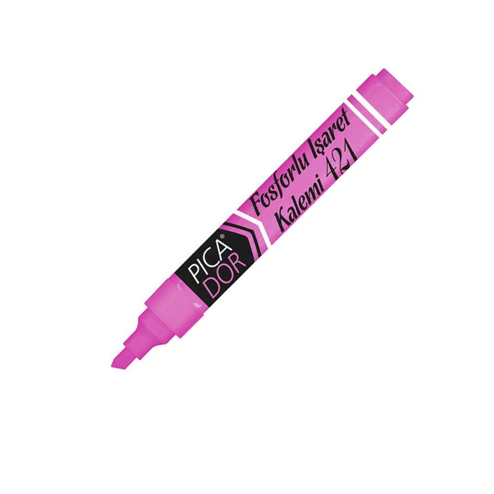 Picador Fosforlu Kalem 421 Pembe