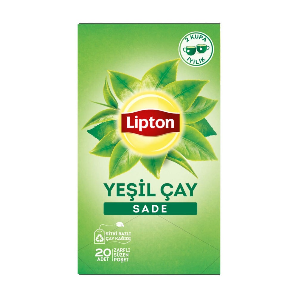 Lipton Berrak Yeşil Çay Sade 20'li 1.5 gr