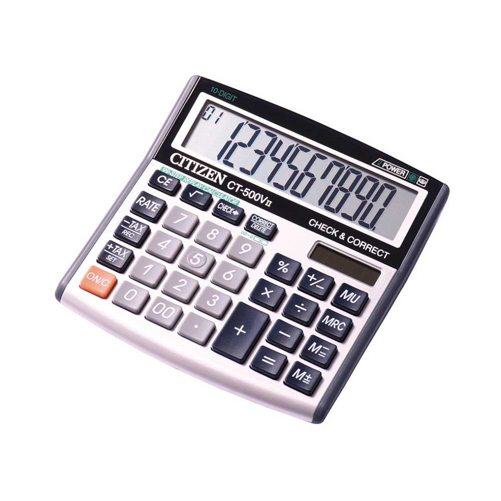 Citizen Hesap Makinesi İşlem Hafızalı CT-500VII 10 Hane