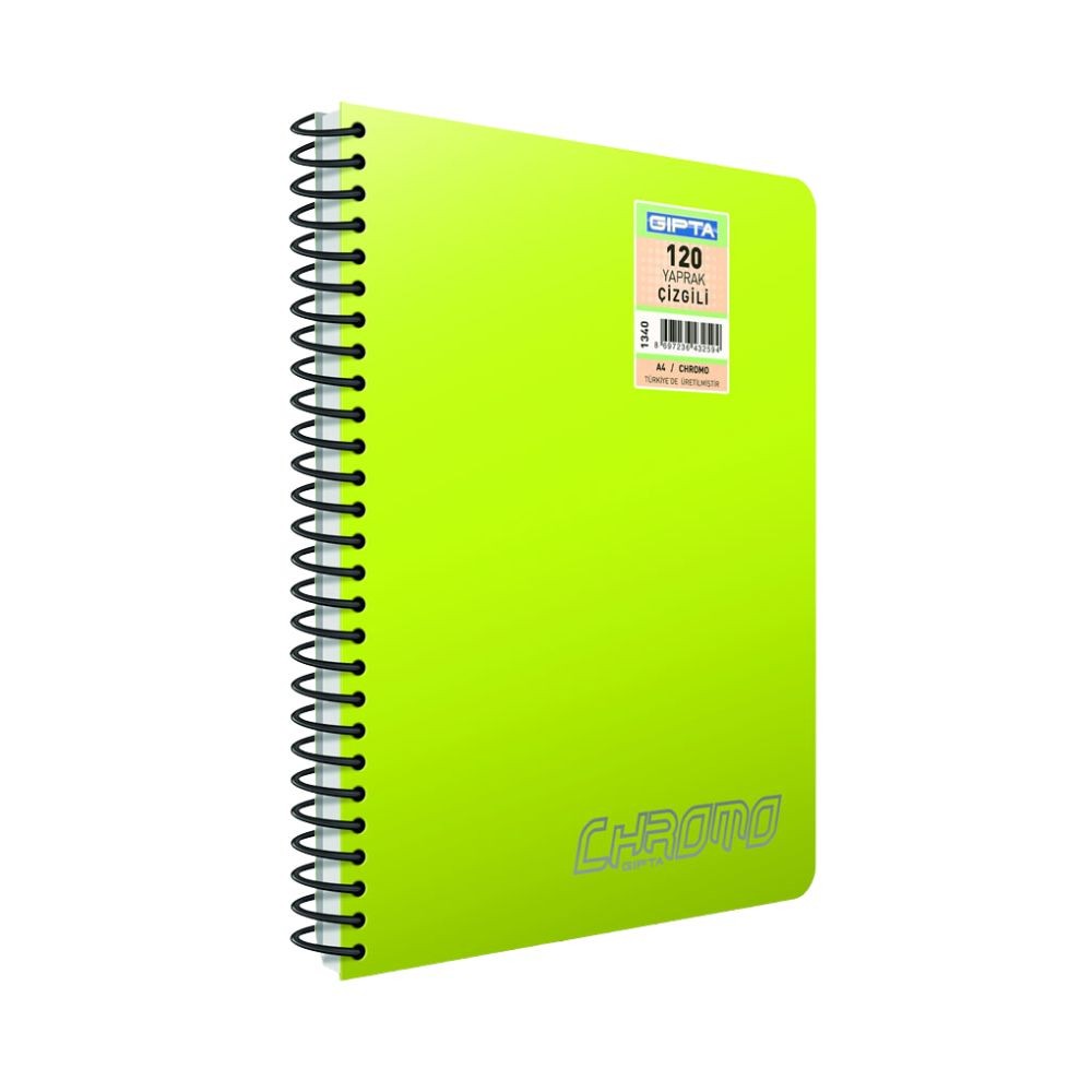 Gıpta Defter Chromo Double Metal Spiralli A4 100 Yaprak Kareli