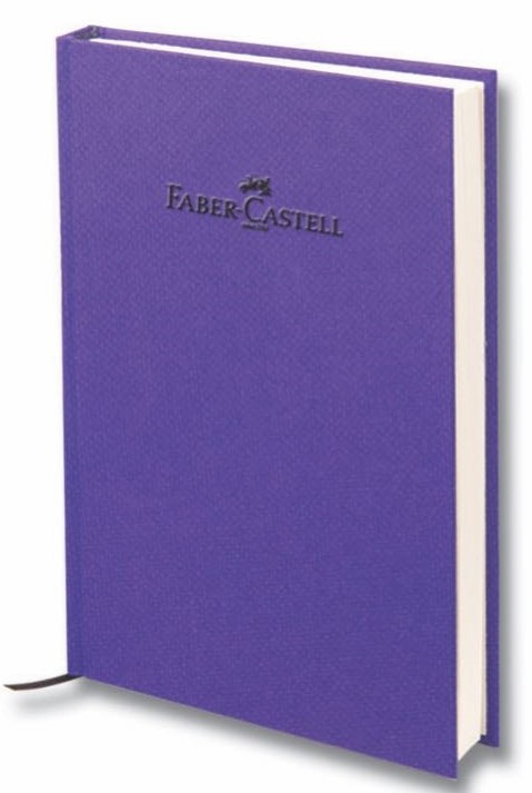 Faber-Castell Defter Natural Seri A5 Gizli Spiralli 140 Yaprak Kareli Mor