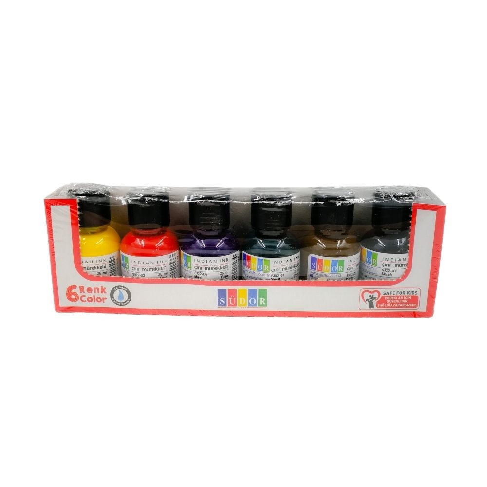 ÇİNİ MÜREKKEBİ 6 RENK 25 ML