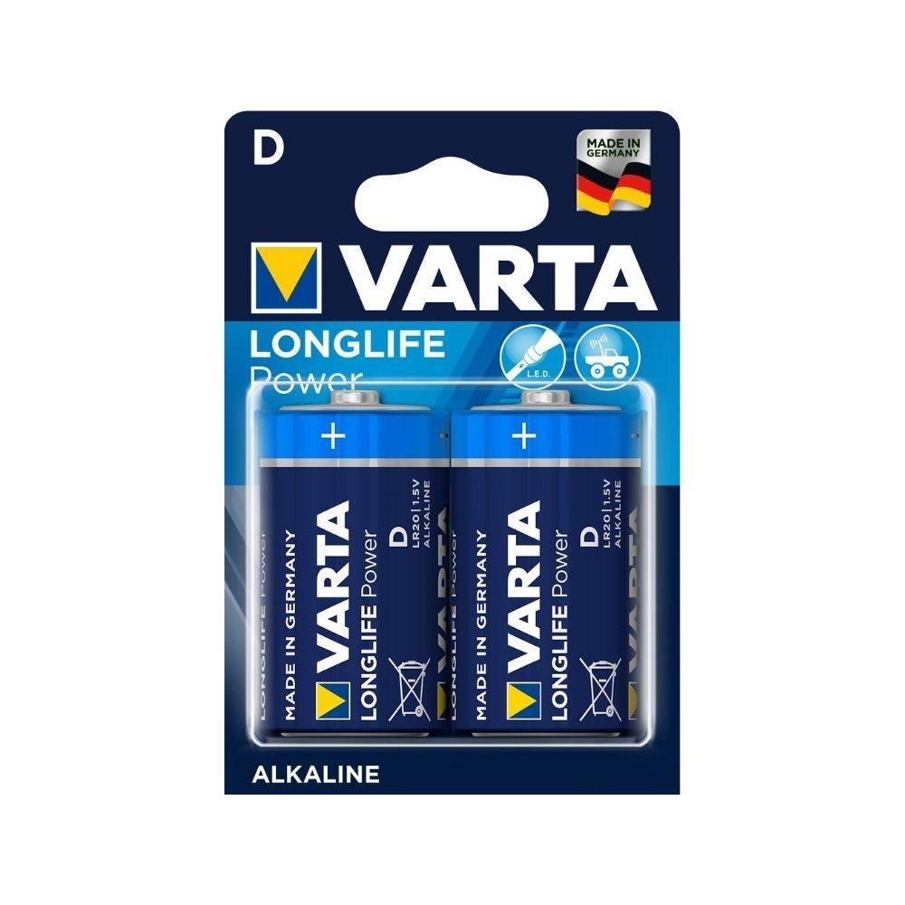 Varta Pil Longlife Power Büyük Boy (D) Pil 2'li 4920121412