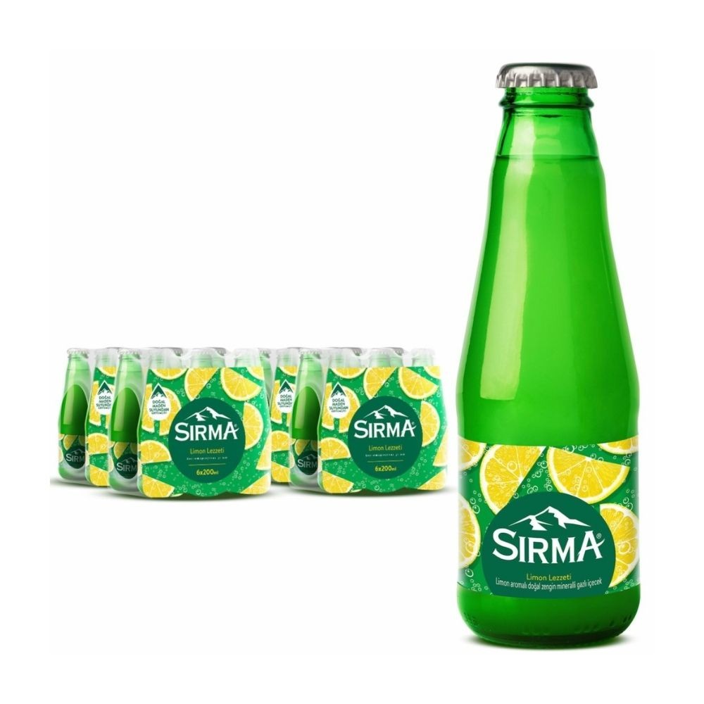 Sırma Soda C Plus Limon Cam Şişe 24'lü