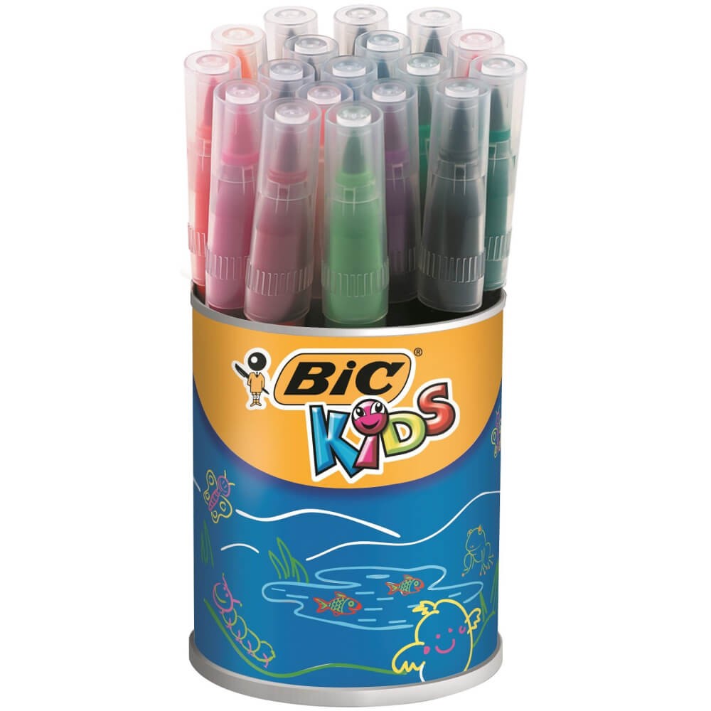 Bic Keçeli Kalem Fırça Uçlu 18'li