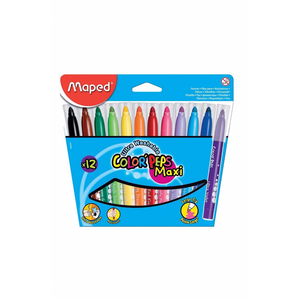 Maped Keçeli Kalem Color Peps Maxi 12'li