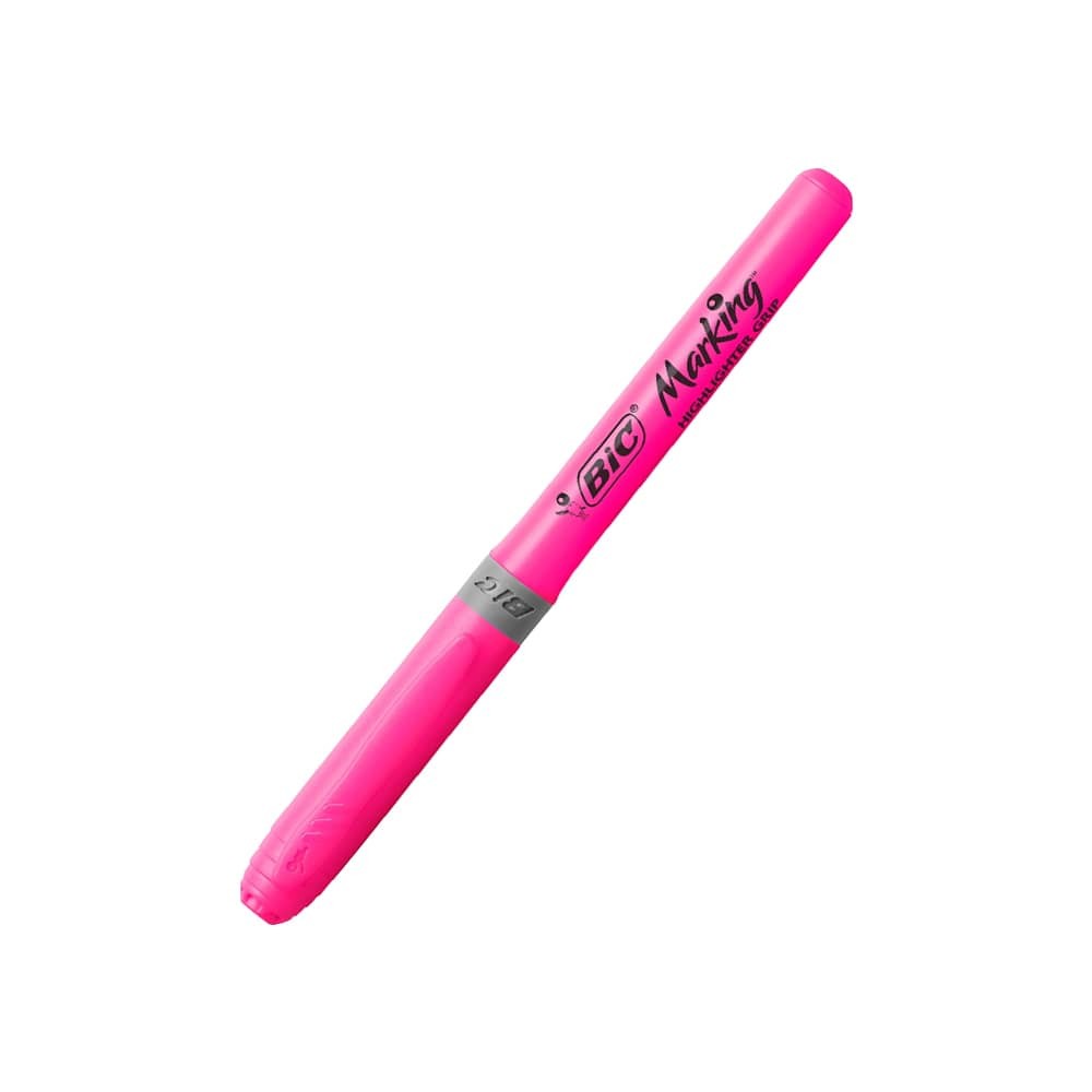 Bic Fosforlu Kalem Brite Liner Grip Kalem Tipi Pembe
