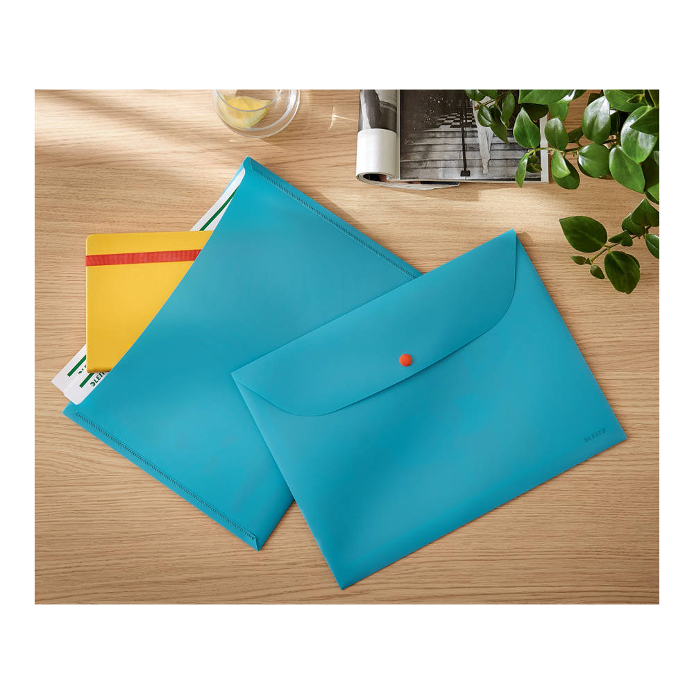 Leitz Cosy Çıtçıtlı 2 Cepli Gizlilik Dosyası A4 Gri