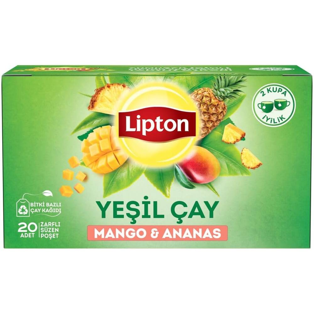 Lipton Tropikal Yeşil Çay 20'li 1.5 gr