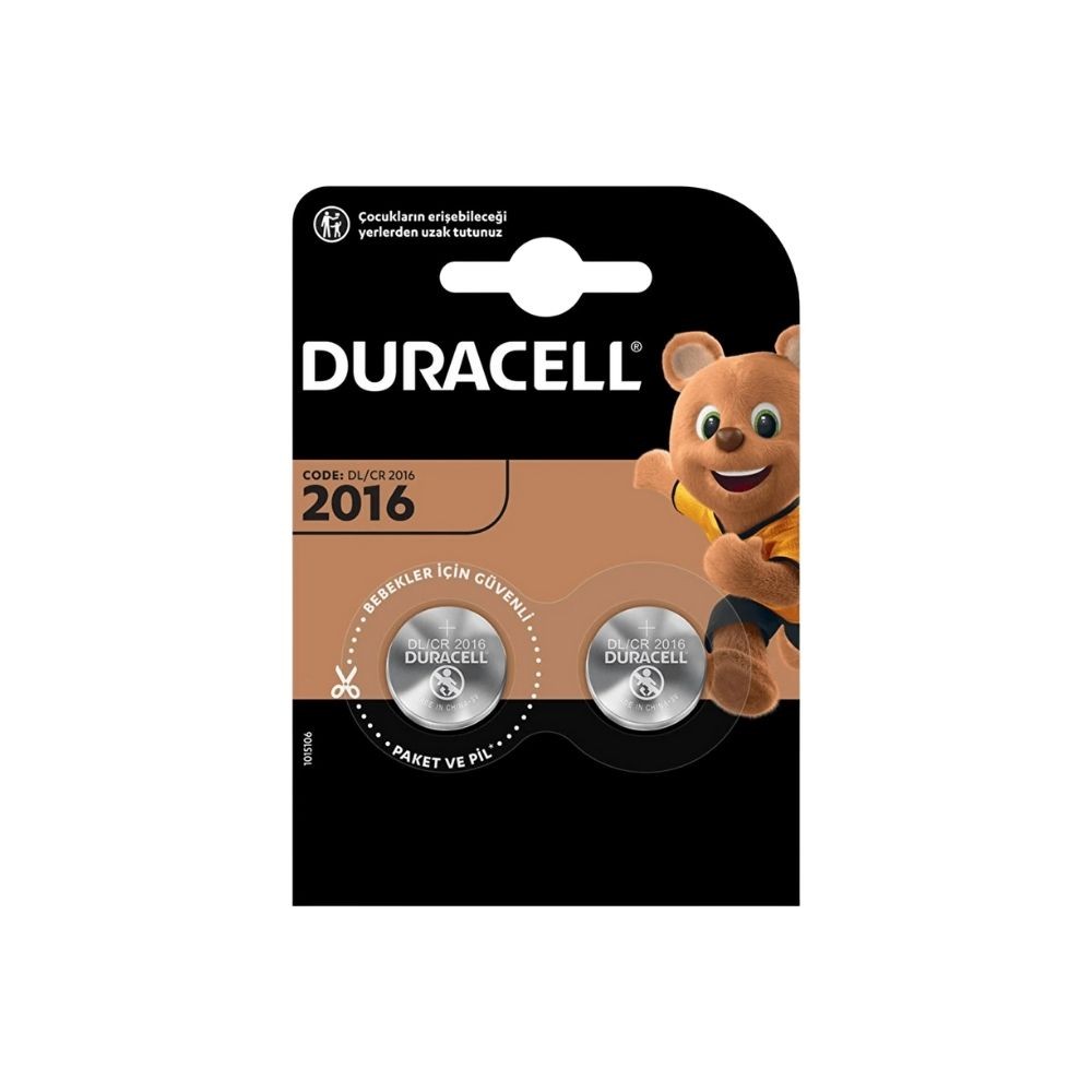 Duracell Pil Düğme 2016 3 Volt 2'li