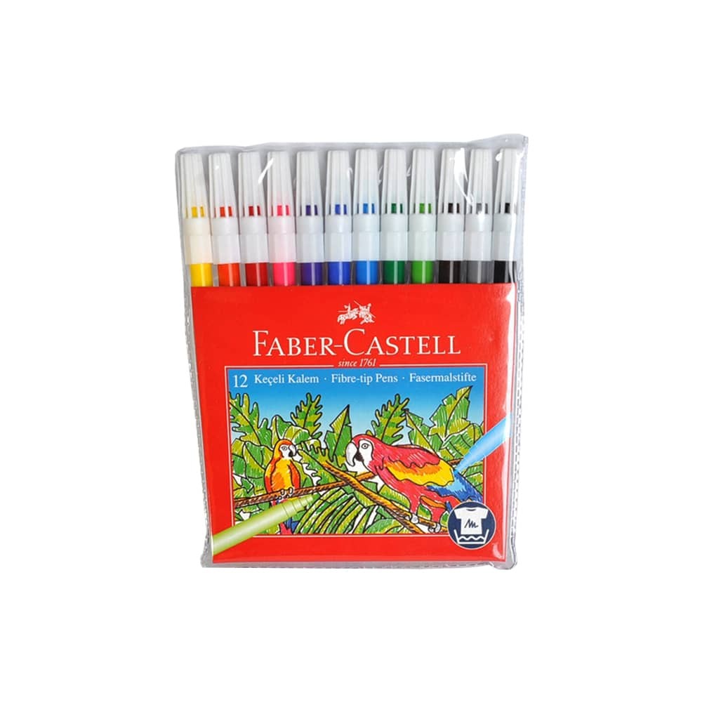 Faber-Castell Keçeli Kalem Yıkanabilir 12'li