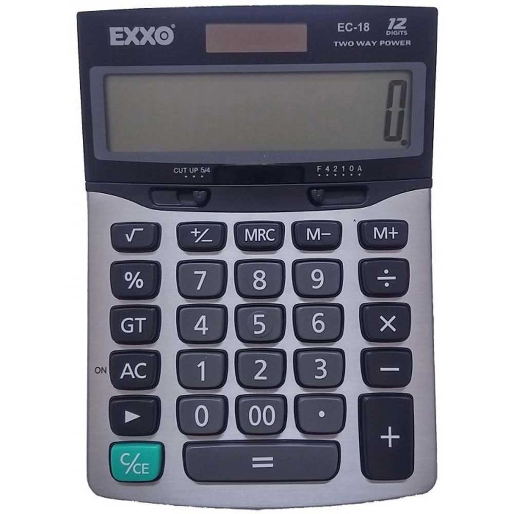 Exxo Hesap Makinesi 12 Haneli Orta Boy 178 mm x 126 mm