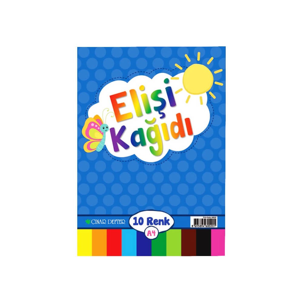 Çınar Defter Elişi Kağıdı Karışık 10'lu
