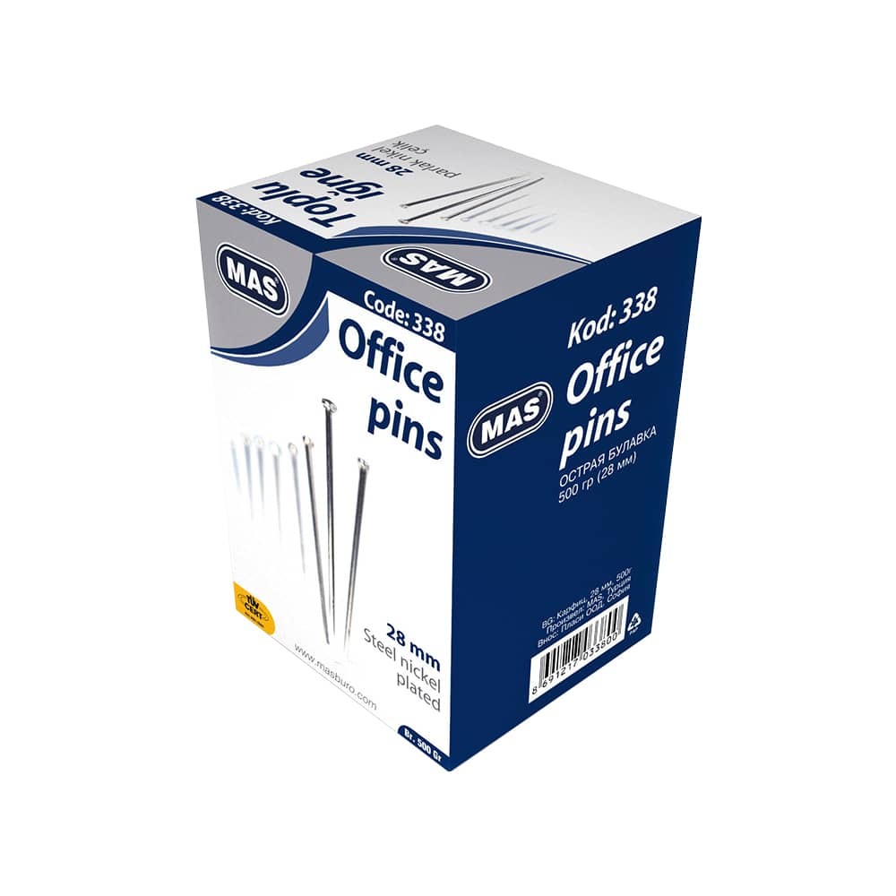 Mas Toplu İğne Nikel 500 gr 28 mm