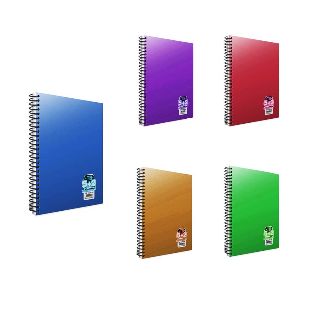 Gıpta Defter TB Spiralli Separatörlü Pp Kapak A4 280 Yaprak 5+2