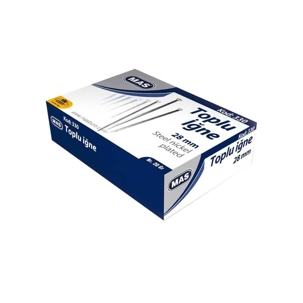Mas Toplu İğne Nikel 20 gr 28 mm