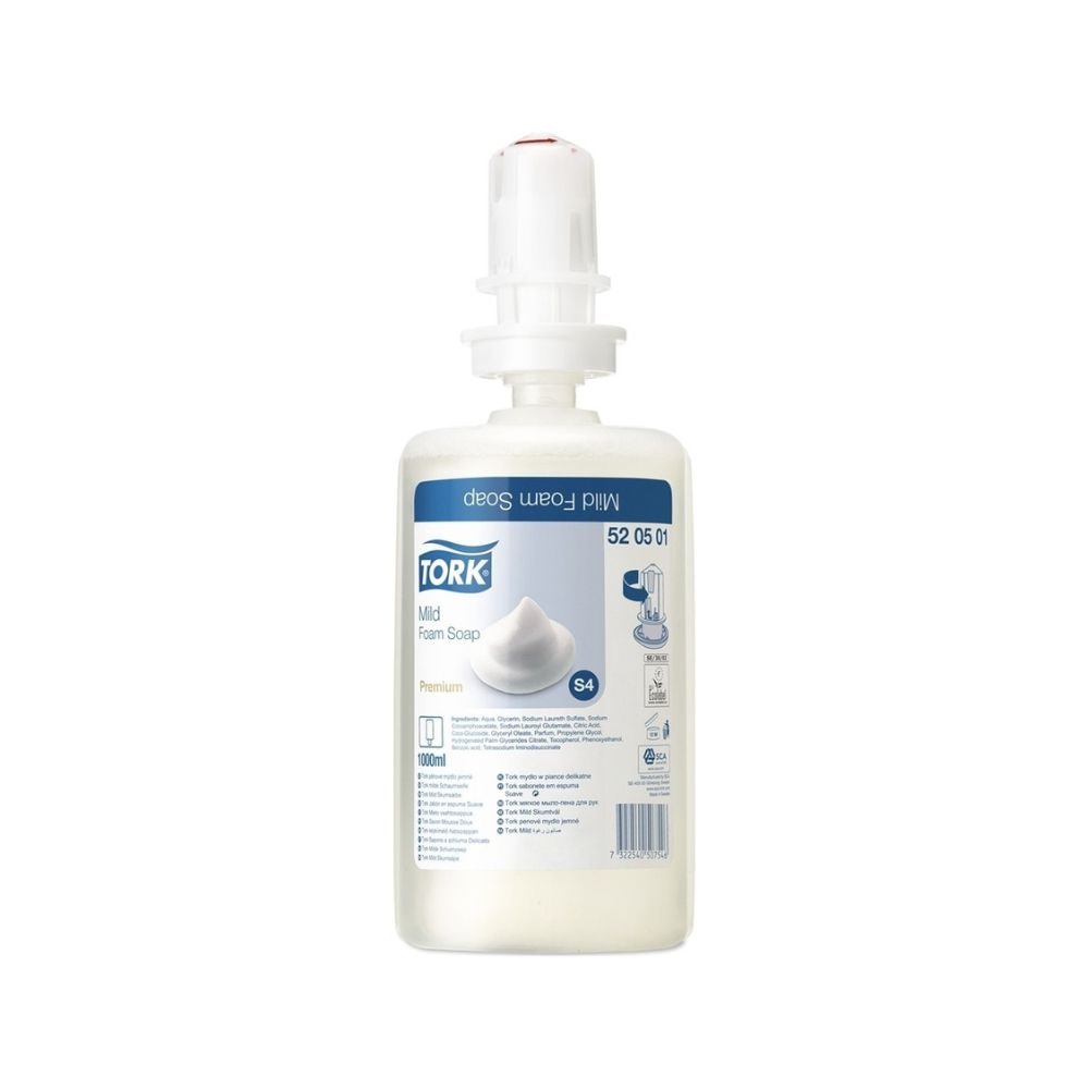 Tork Mild Köpük Sabun Premium 1 lt 6'lı