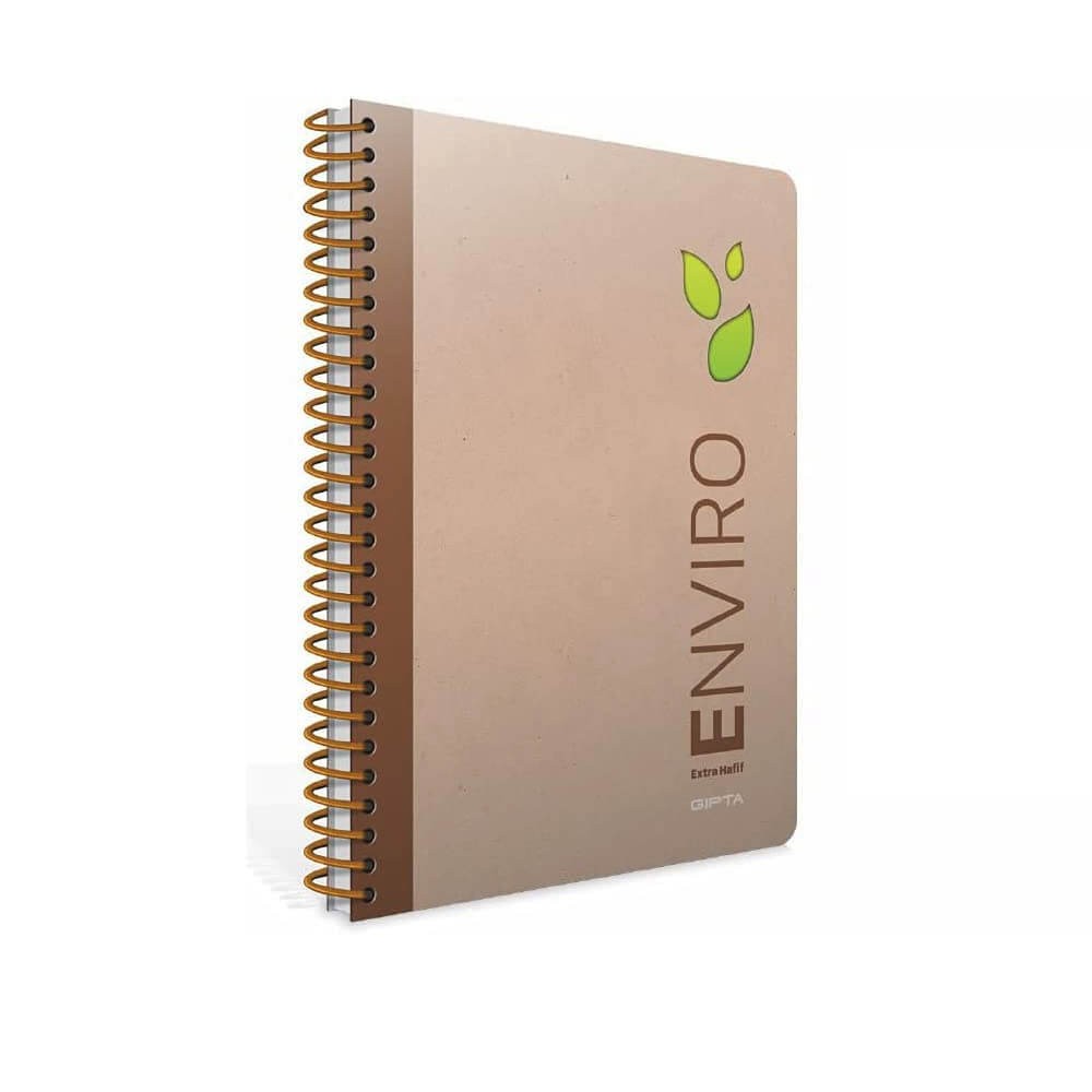 Gıpta Defter Enviro Spiralli Kraft Sert Kapak A4 100 Yaprak Kareli
