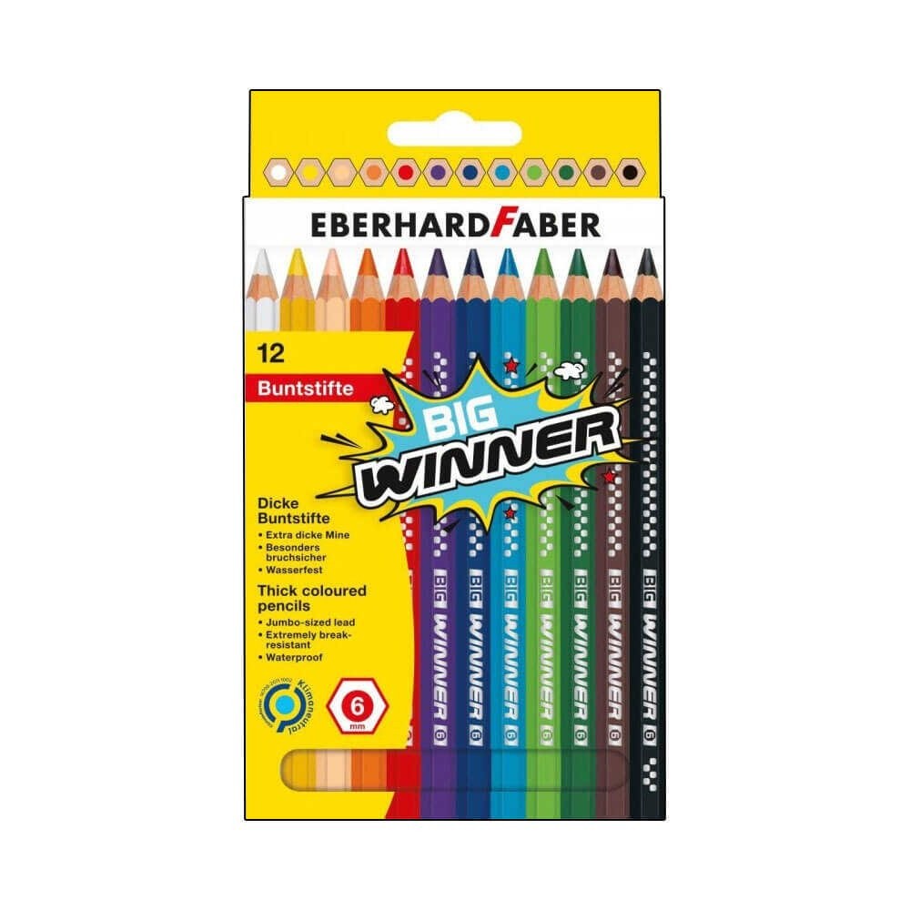 Eberhard Faber Kuru Boya Kalemi Big Winner Jumbo 12li