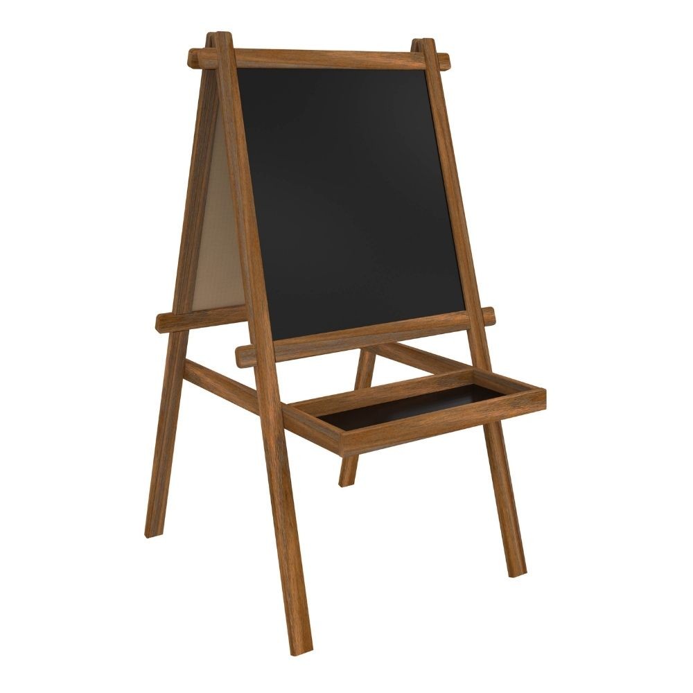 Panda Yazı Tahtası Lüks Ahşap Ayaklı Çatı Tipi 50x55 cm