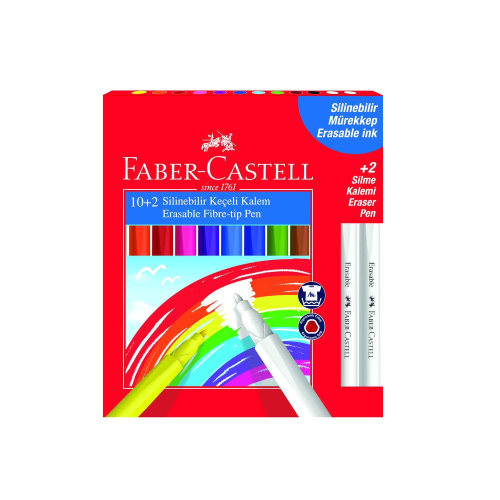 Faber-Castell Keçeli Kalem Comfort Bio Plastik Gövdeli 12'li