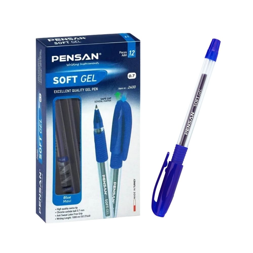 Pensan Jel Kalem Soft 0.7 mm Mavi