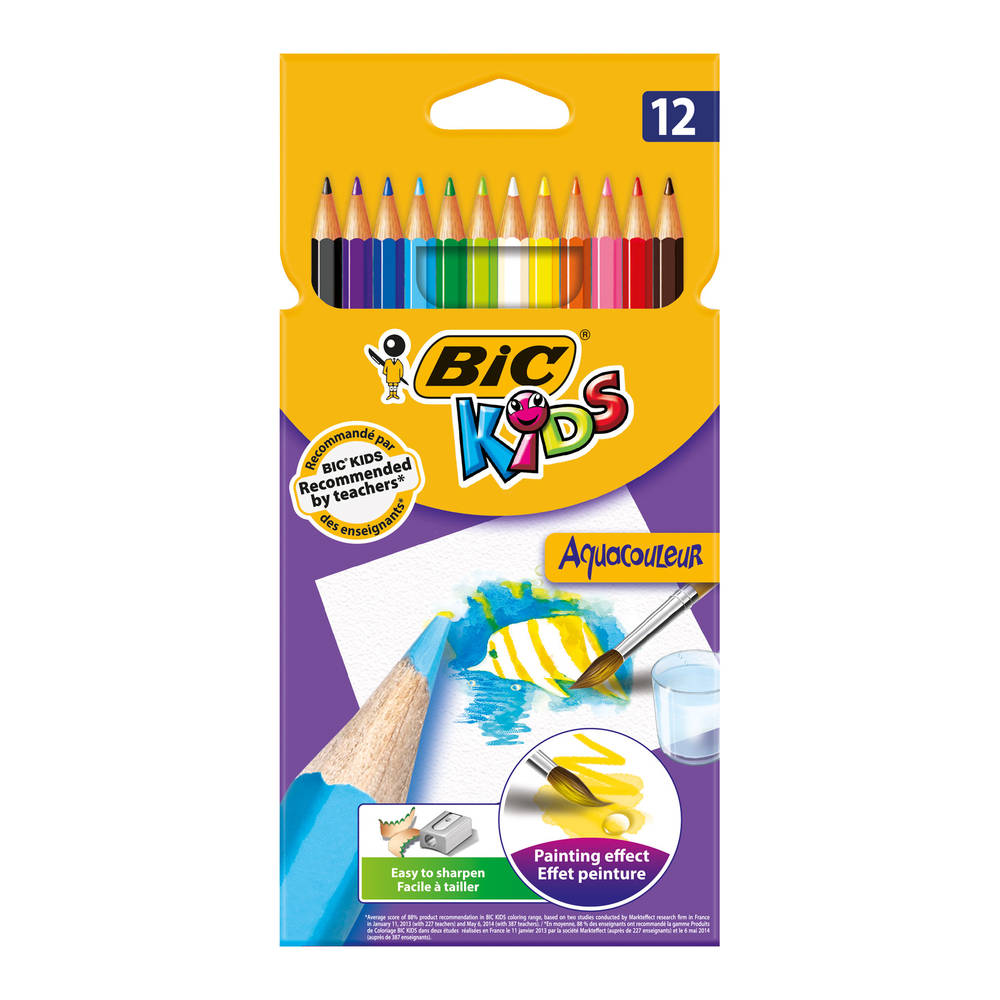Bic Aquacouleur Kuru Sulu Boya Kalemi 12'li