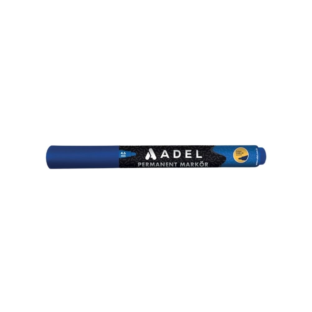 Adel Permanent Markör Yuvarlak Uç Mavi 12