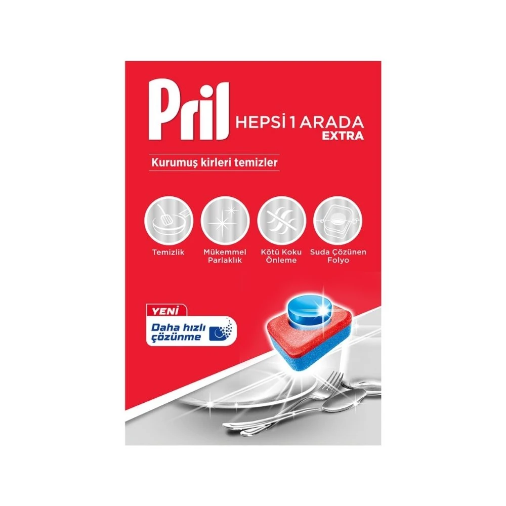 Pril Bulaşık Makinesi Tableti Hepsi 1 Arada 45'li