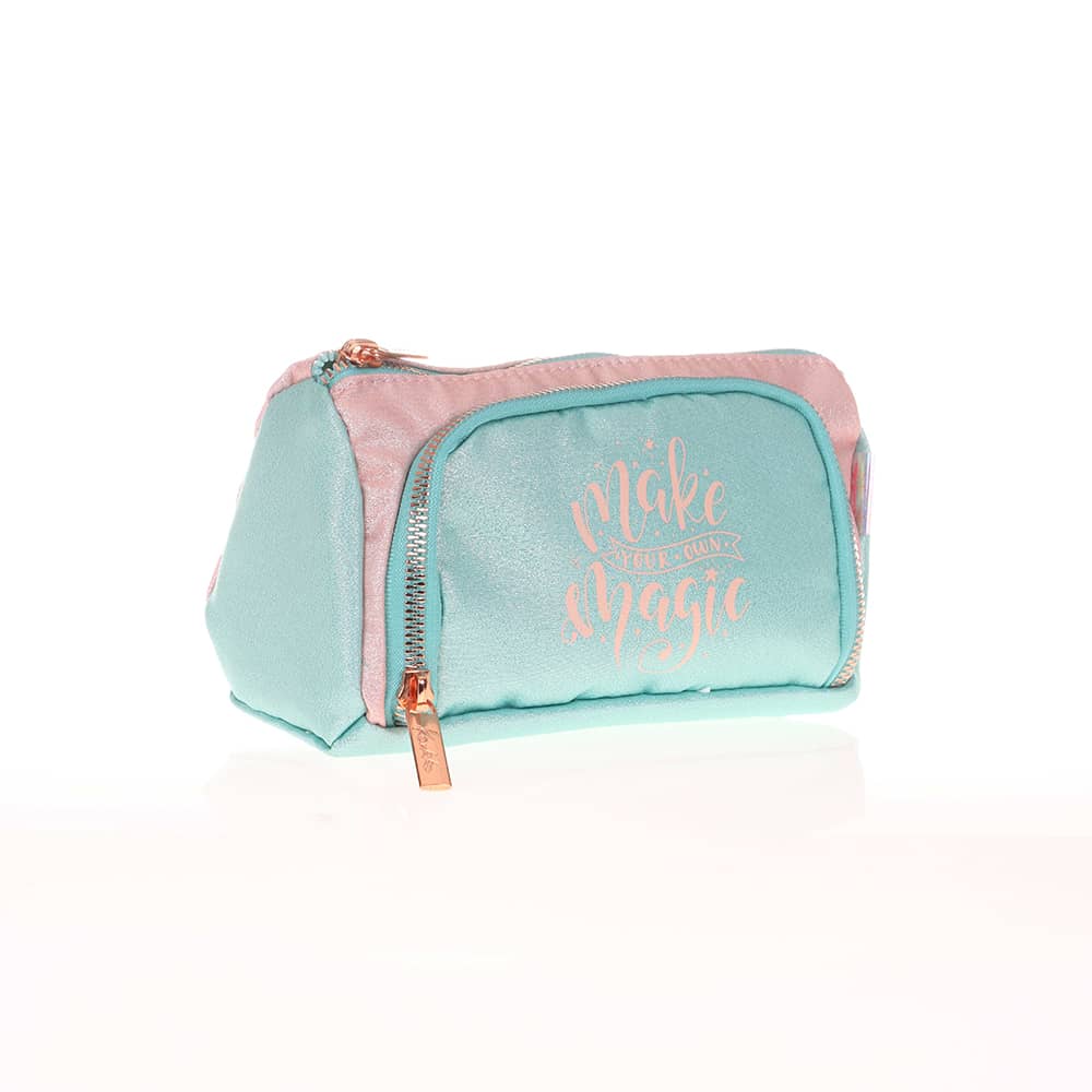 Kaukko Kalem Çantası Sparkle Plump Duble Mint 2527