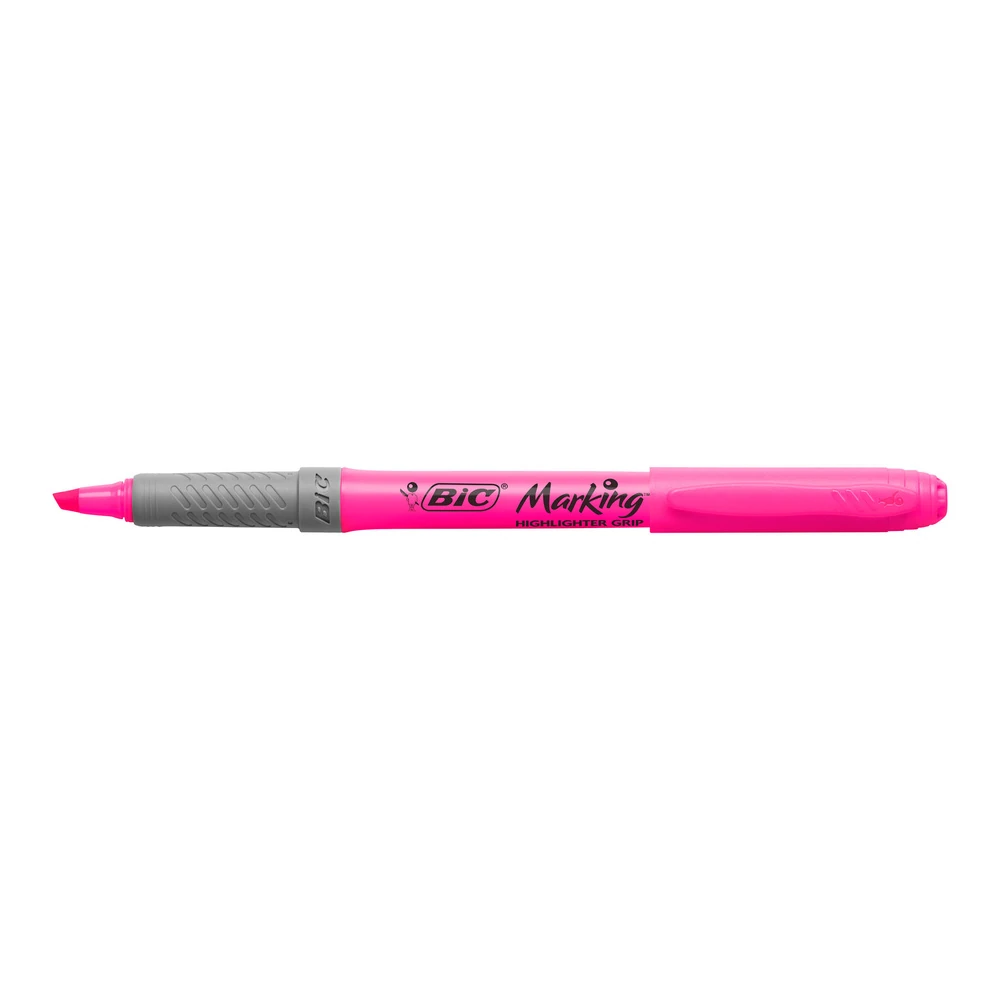 Bic Fosforlu Kalem Brite Liner Grip Kalem Tipi Pembe