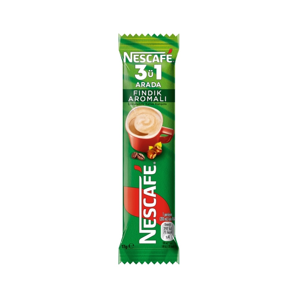 Nescafe 3'ü 1 Arada Fındıklı 17 gr 48'li