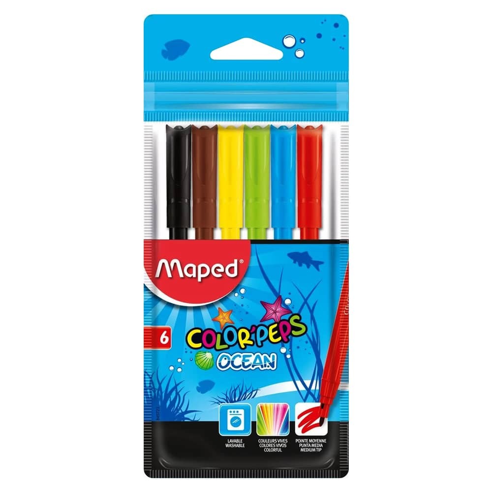 Maped Keçeli Kalem Color Peps Ocean 6'lı