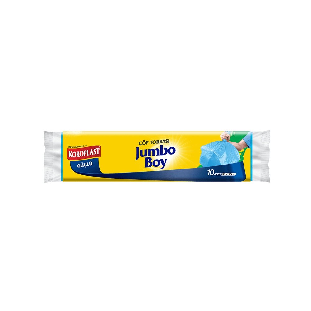 Koroplast Çöp Poşeti Güçlü Jumbo Boy 80x110 cm Mavi 7'li