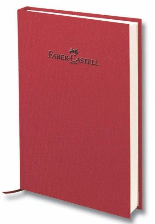 Faber-Castell Defter Natural Seri A5 Gizli Spiralli 140 Yaprak Kareli Vişne
