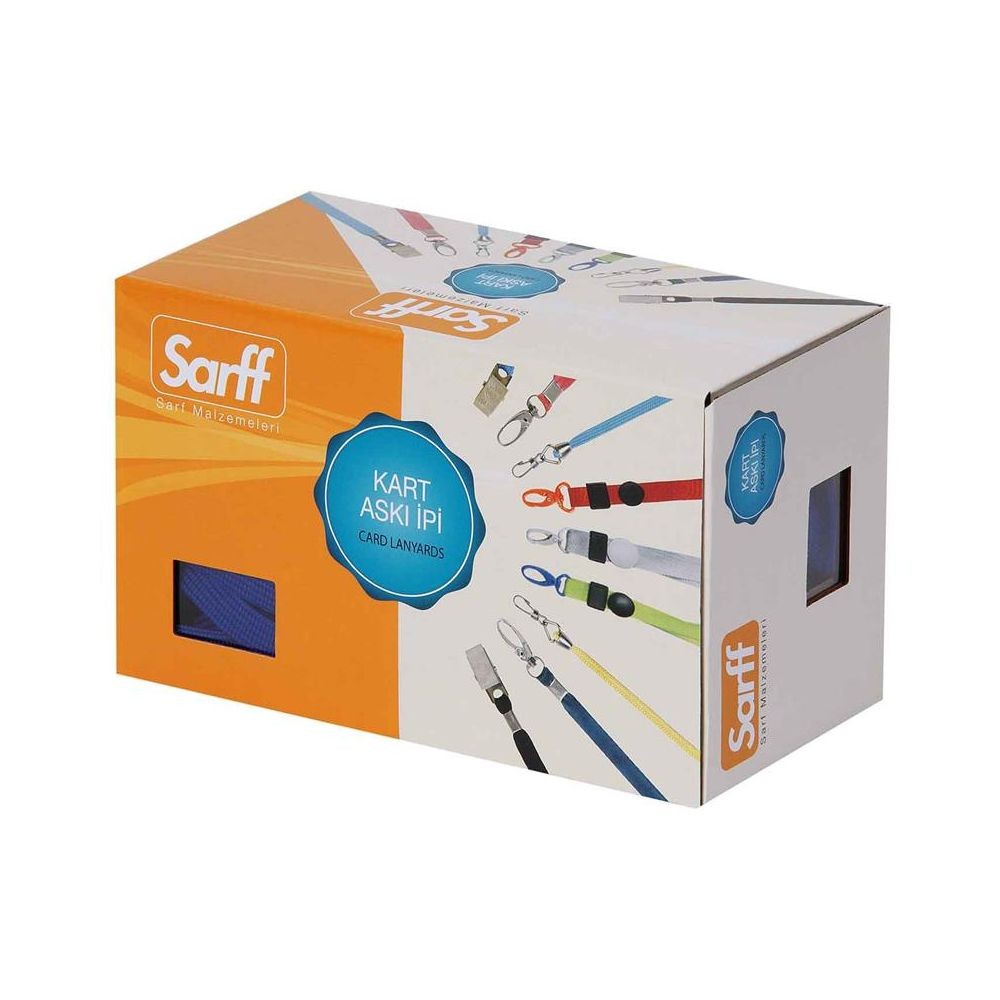 Sarff Kart Aski Ipi Metal Klipsli Polyester Dokuma Yeşil 50'li