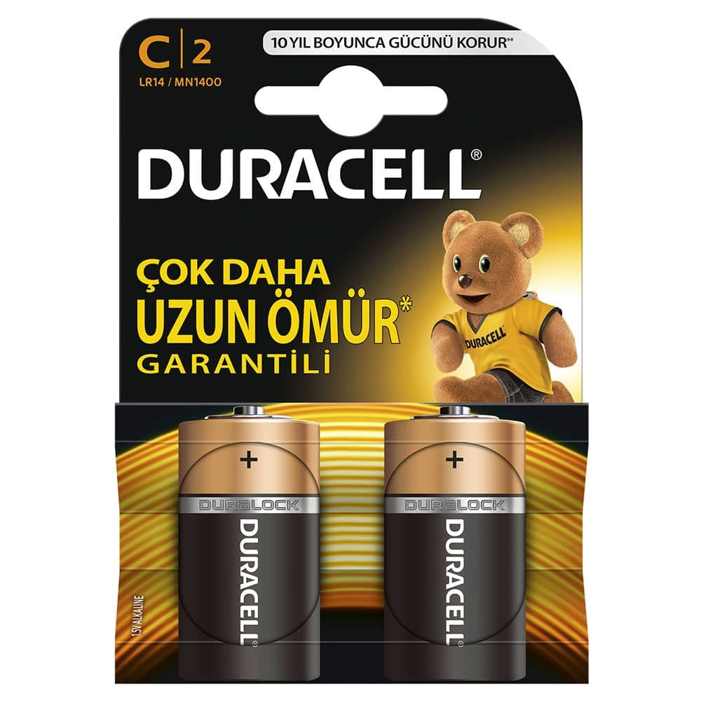 Duracell Pil Orta Boy C 2'li Kart