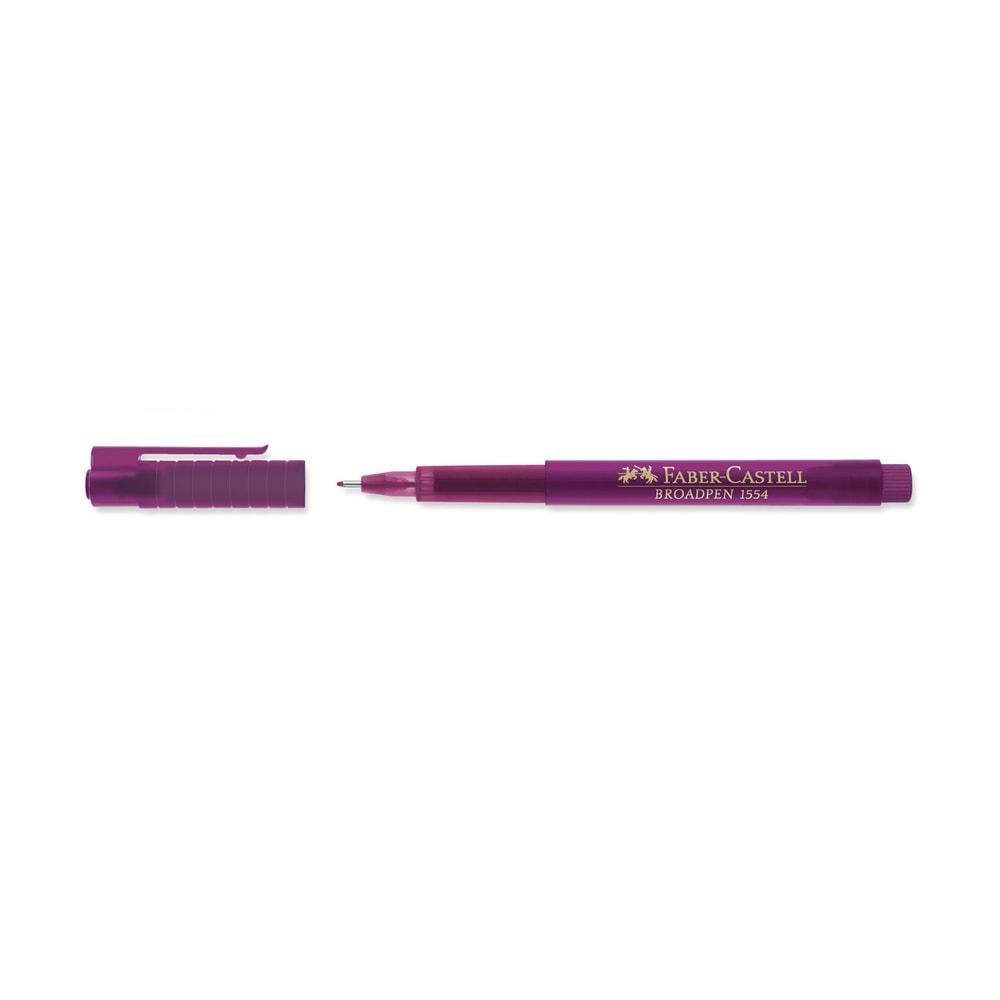 Faber-Castell Keçeli Kalem Broadpen İnce Uç 1554 Magenta