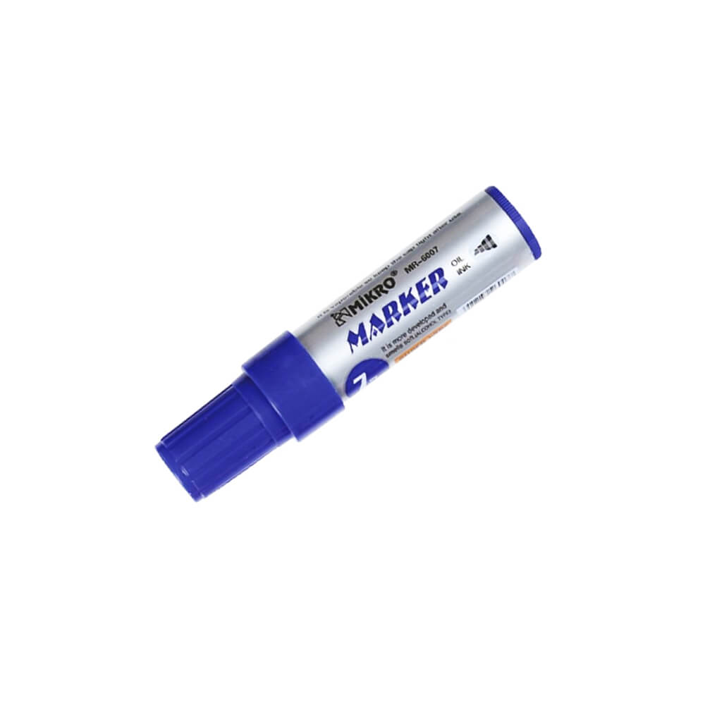 Mikro Permanent Markör Kalem Kesik Uçlu 7 mm Mavi