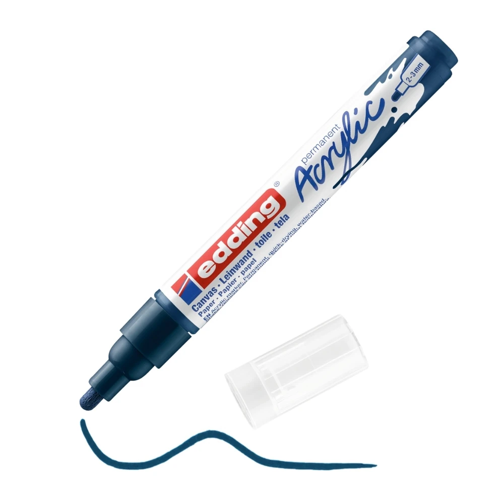 Edding 5100 Akrilik Markör Orta Uçlu Gece Mavisi