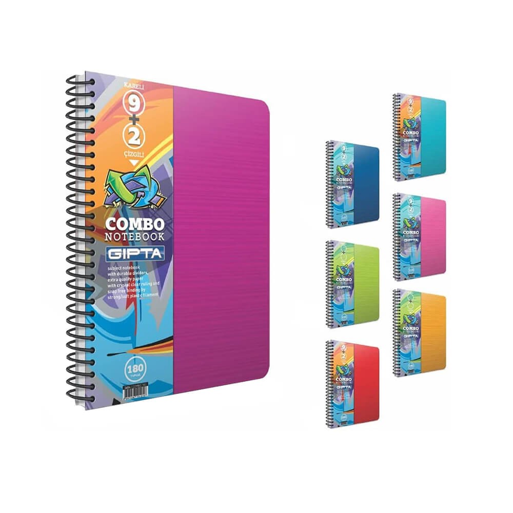 Gıpta Defter Combo Spiralli Seperatörlü Pp Kapak A4 9+2 210 Yaprak