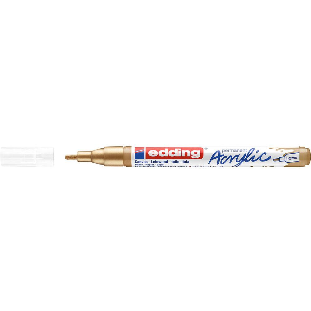 Edding 5300 Akrilik Markör İnce Uçlu Altın
