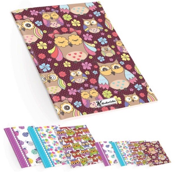 Keskin Color Defter Pattern Kuş Pp Kapak Dik A5 80 Yaprak Kareli