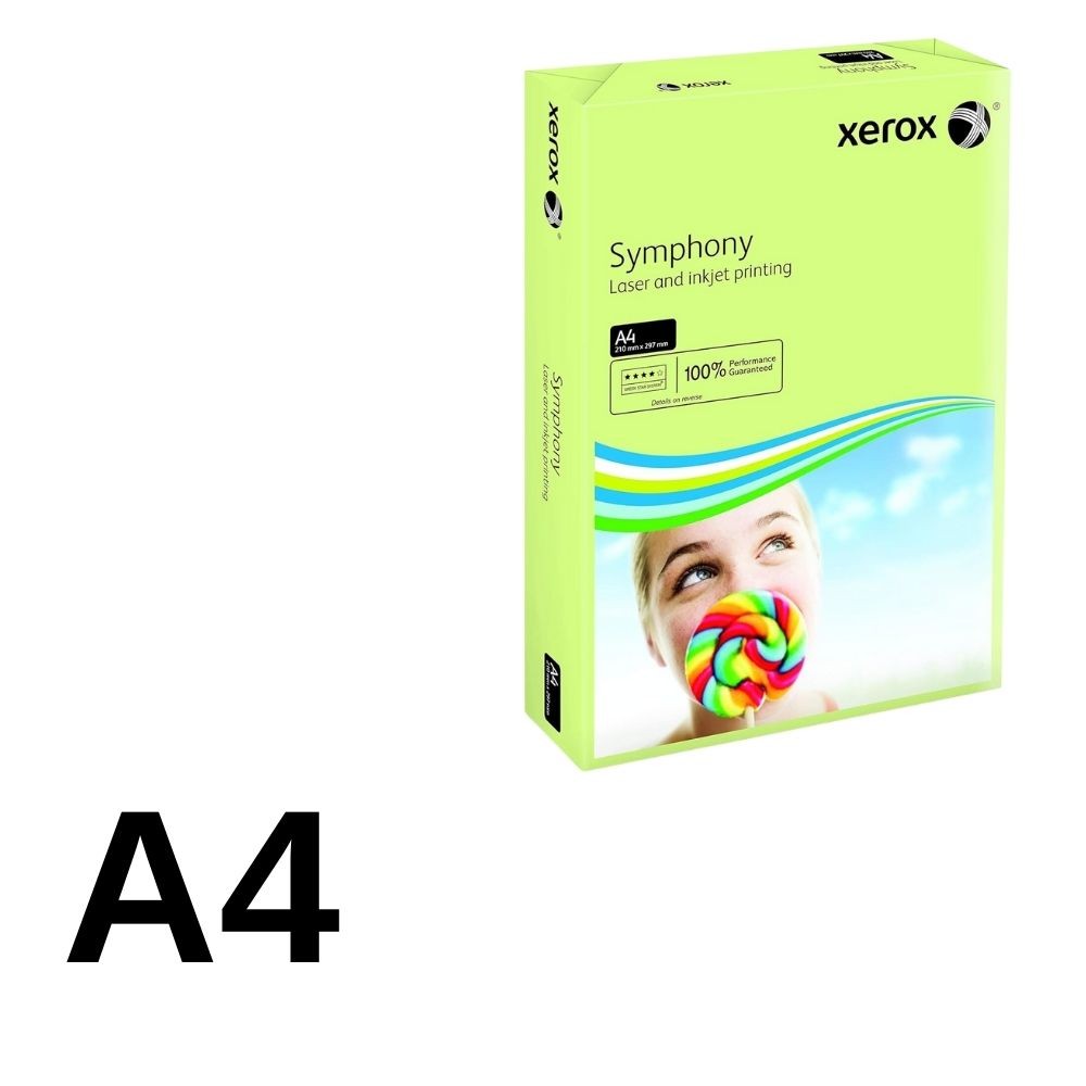 Xerox Fotokopi Kağıdı A4 80 gr Açık Yeşil Symphony 500'lü