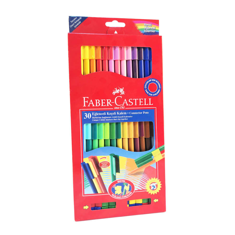 Faber-Castell Keçeli Boya Kalemi Eğlenceli 30'lu