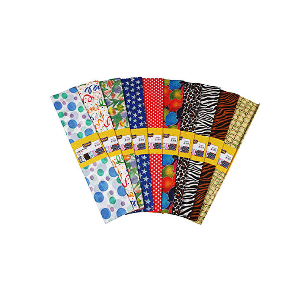 Ginza Krapon Kağıdı Desenli 50x2 Karışık 10'lu