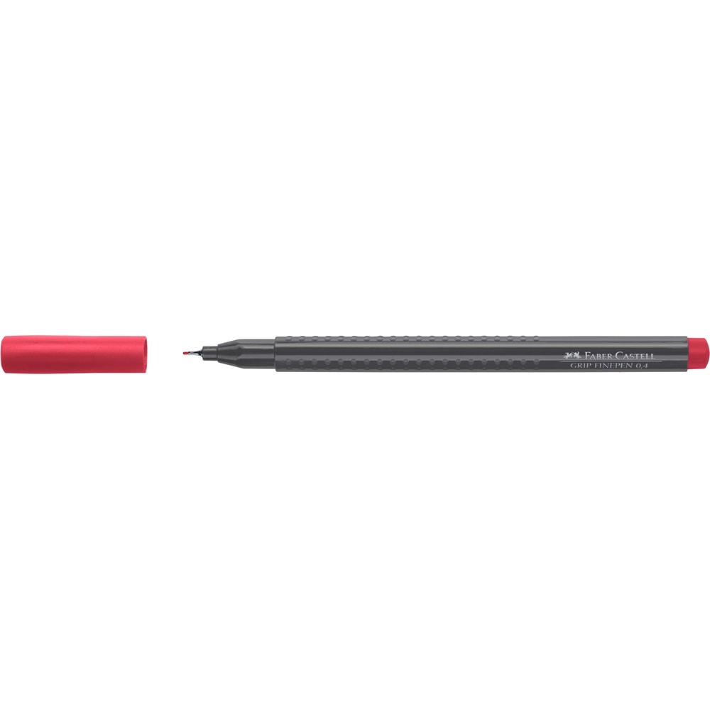 Faber-Castell Keçeli Kalem Grip Finepen 0.4 mm Lal Kırmızı