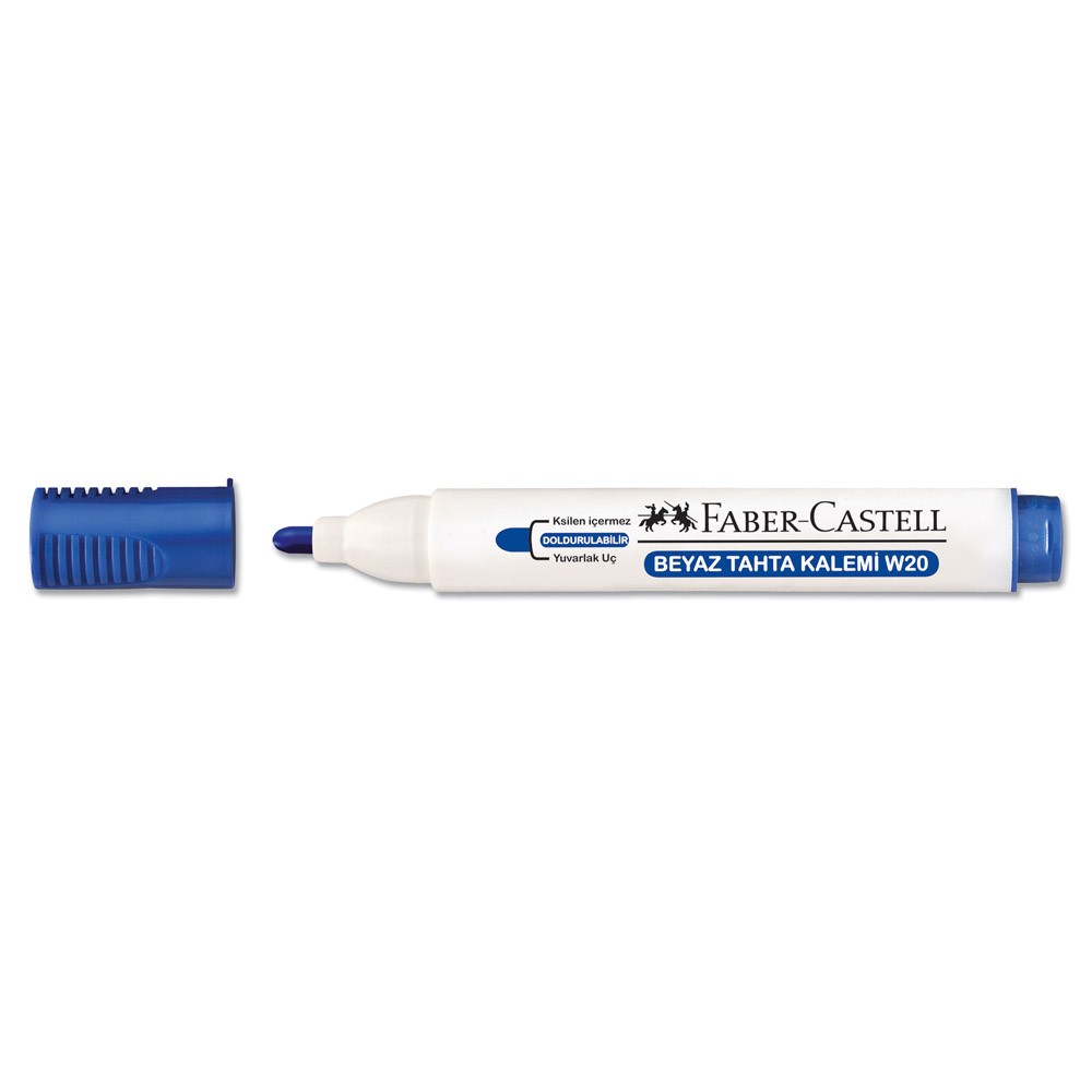 Faber-Castell Beyaz Tahta Kalemi W20 Mavi