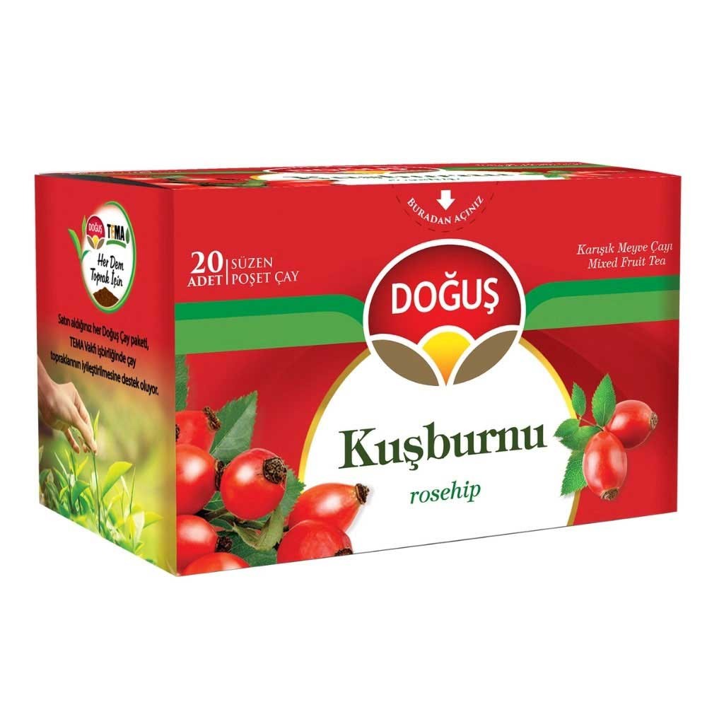 Doğuş Çay Meyve Çayı Kuşburnu 2.5 gr 100'lü